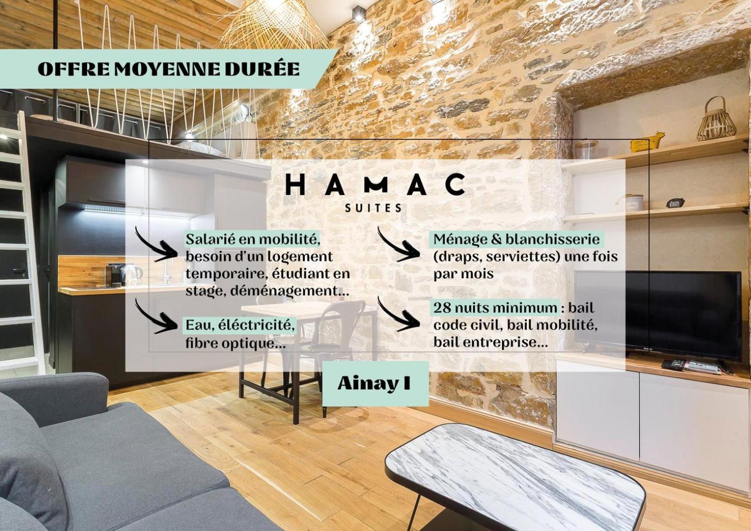 Hamac Suites - Studio Ainay 1 - Hyper Centre Lyon - 2 Personnes Eksteriør bilde
